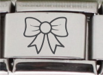 9MM Laser Italian Charm - Bow