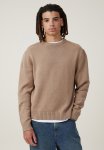Cotton On Crew Knit - Taupe Twist