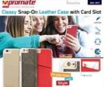 Promate SLIT-I6P Classy Snap-on Leather