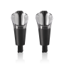 Vacuvin Vacu Vin Wine Server & Stopper Black 2PCS