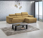Orly L Shape Couch In Cream Fabric