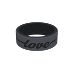 Eternal Love Silicone Rings - Grey black 8