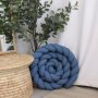 Cot Bumper Braided 3 Strand Blue Little Farmer Set