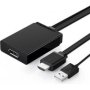 UGreen HDMI W/usb M To Dp F 4K@30 Adp-bk