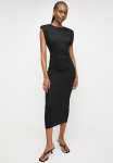 Superbalist Draped Extend Midi T Shirt Dress -black