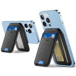 Vegan Leather Magsafe Wallet Stand Iphone 16 15 14 13 12 Series