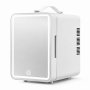 6L Fridge With LED Mirror Cooling Warming Modes For Beverage And Makeup