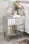 Swiss Mirror Pedestal 2 Drawer – Set Of 2