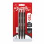 Sharpie S-gel Gel Pens Medium Point 0.7MM Black Pack Of 3