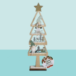 MINI Festive Wooden Table Tree 30 Cm