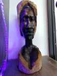 Large Wood Carved Face
