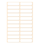 White Self Adhesive Labels 13MM X 50MM