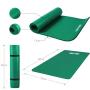 Deluxe Nbr Yoga Mat XL Green 190X100X1.5CM