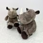 Forest Animal Rhinoceros Doll Appeasement Toy Children Birthday Gift Stuffed Toy Rhinoceros Christmas Day Doll Foreign Trade