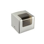 Cupcake Box With Window 85X85X75MM Silver