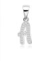 S925 Sterling Silver Alphabet Pendant With Swarovski Zirconia Letter A
