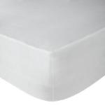 400 Thread Count Sateen Fitted SHEET With 2 Pillowcases - White - Queen Xld 152 X 202 X 35CM