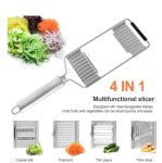 Condere Fruit And Vegetable Grater 4 In 1 Steel Peeler Kitchen Tool Set Pack Of 4