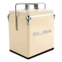 Elba Retro Metal Cooler Box Cream