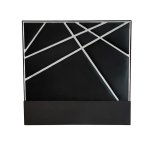 Black Dahlia Mirrored Headboard-black