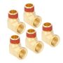 90 Degree Elbow Fitting 1/2IN Npt Male Brass Pipe Fitting Adapter Sturdy And Easy To Use Designed With Deep Thread For Home Plumbing Industrial P