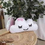 Shaped Pillow Cloud With Light Purple Bow