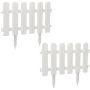 Garden Basic White Pvc Fence Set Of 2