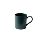 Galateo - Semi-matt Porcelain Dark Green Mug Set Of 6