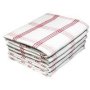 Kitchen Towel - Design 2030 - 050X070CMS - 05 PC Pack - Checks - High Risk Red