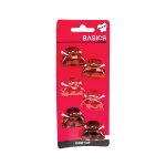 Basics Hair Clips Claw Brown 6PCS