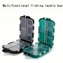 1pcs Multifunctional Fishing Tackle Box 10-Compartment Lure Accessory Case Durable PC Material Portable Fish Hook Storage