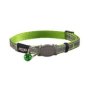 Rogz Catz Nightcat Reflective Safeloc Breakaway Cat Collar Lime Swallows Design