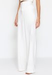 Corset Detailed Woven Trousers - Ecru