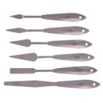 Solid Stainless Steel Palette Knife - Set Of 6