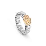 Extension Ring In Stainless Steel With Fatima Hand