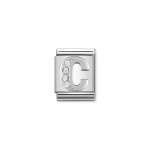 Composable Big Link Silver Letter C