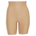Beige Core Sculpting High Waist Shorts