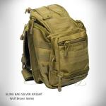 Silver Knight Military Army Hiking Backpack Sidepack Pack Sling Bag