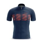Men's Atlantic Etape Sport Fit Jersey- Teal - Medium