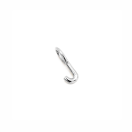 J Alphabet Charm In Silver