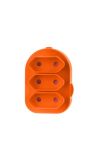 Triple Euromate Adaptor Loose Orange