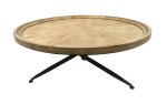 Four Corners Royal Wood And Metal Coffee Table