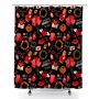 Shower Curtain For Bathroom Romantic Hearts Polyester Curtain For Bathroom