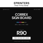 Correx Sign Board