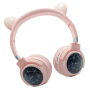 HZ-BT630 - Wireless Cat Ear Design Headset With LED Lighting - Pink