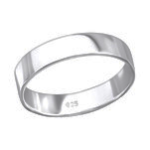 C1428-C28204 - 925 Sterling Silver Men's Band Ring - Size 12