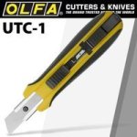 Utility Knife With Solid Blade Heavy Duty Non Slip Grip