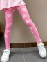 Girls High Stretch & Fit Allover Donuts/Hearts Graphic Print Leggings For Spring & Fall As Gifts