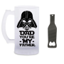 Dad Beer Glass And Bottle Opener