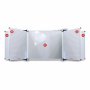 Educational Board Magnetic Whiteboard 1220 910 - Squares 1 Side - Swing Leaf - Option B